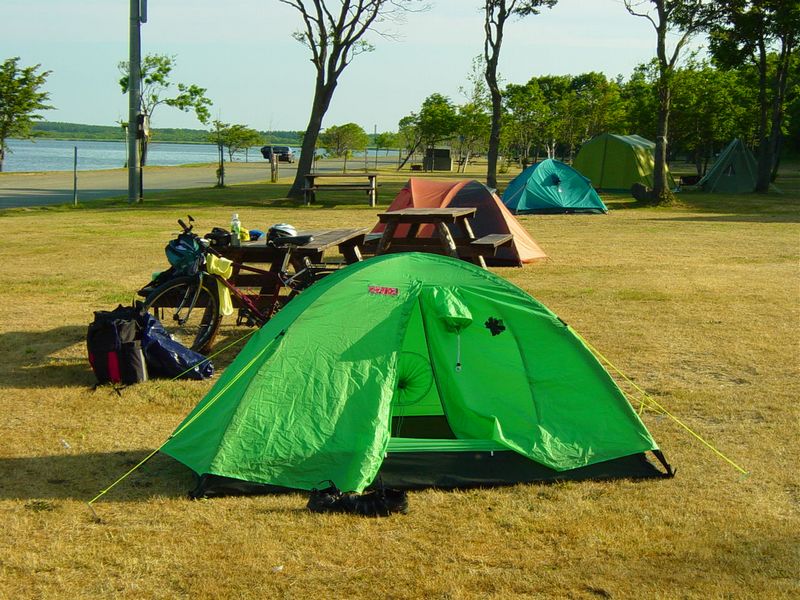 クッチャロ湖畔キャンプ場　マイテント